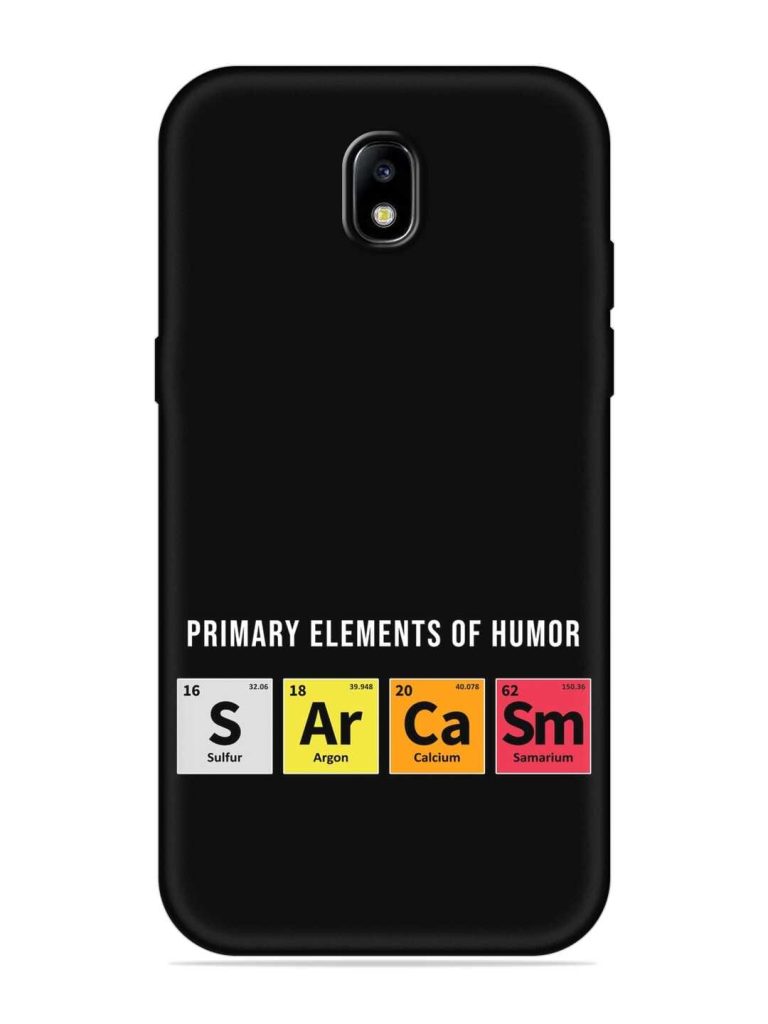 Primary Elements Humor Embossed Soft Silicone Case for Samsung Galaxy J7 (2017)