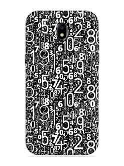 Many Numbers Different Embossed Soft Silicone Case for Samsung Galaxy J7 (2017)