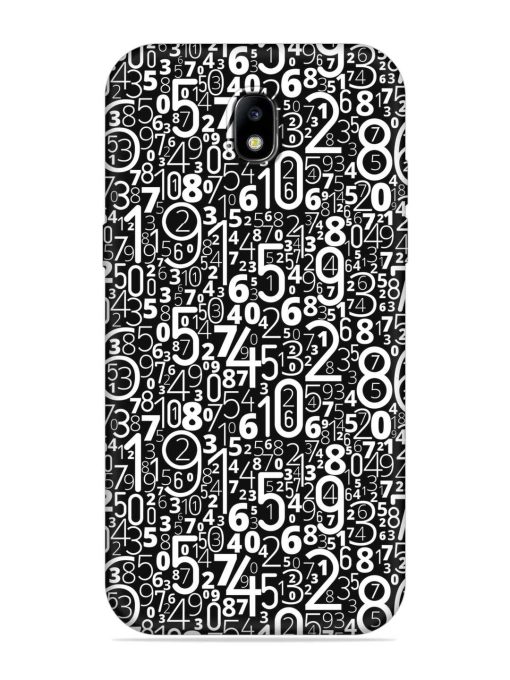 Many Numbers Different Embossed Soft Silicone Case for Samsung Galaxy J7 (2017) Edge Zapvi