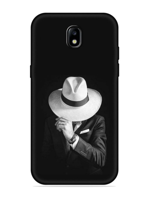 Men Under Hat Embossed Soft Silicone Case for Samsung Galaxy J7 (2017) Edge Zapvi