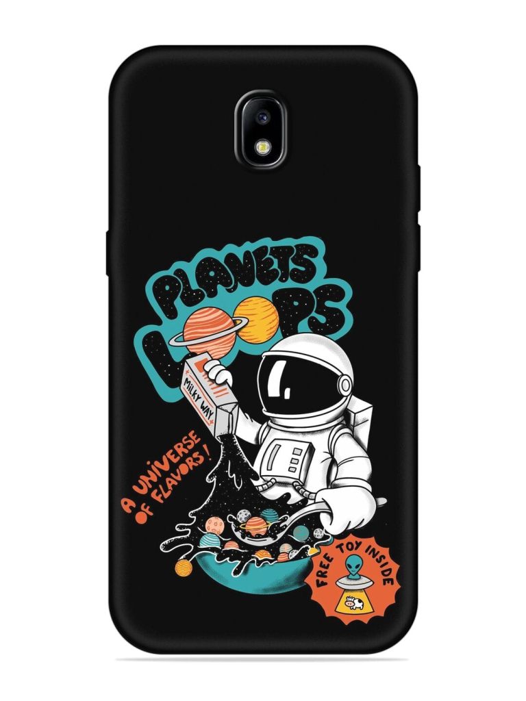 Planets Loop Embossed Soft Silicone Case for Samsung Galaxy J7 (2017)