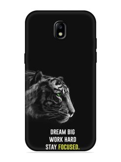 Dream Big Work Hard Embossed Soft Silicone Case for Samsung Galaxy J7 (2017)