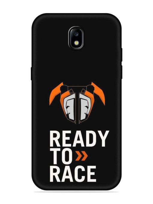 Ready To Race Embossed Soft Silicone Case for Samsung Galaxy J7 (2017) Edge Zapvi