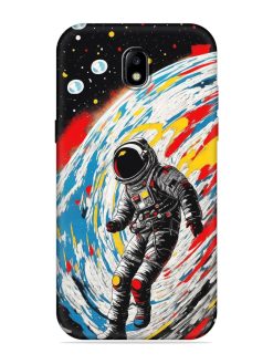 Astronaut Art Embossed Soft Silicone Case for Samsung Galaxy J7 (2017)