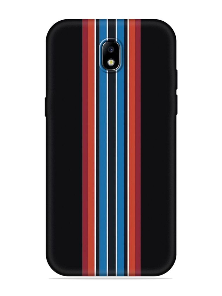 Vertical Strips Embossed Soft Silicone Case for Samsung Galaxy J7 (2017)