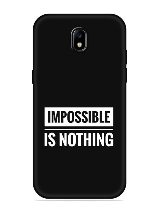 Impossible Is Nothing Embossed Soft Silicone Case for Samsung Galaxy J7 (2017) Edge Zapvi