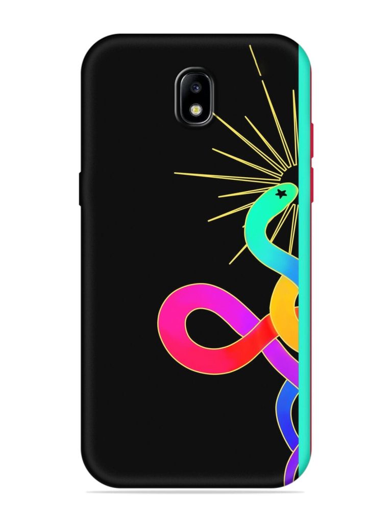 Art Geometric Abstraction Embossed Soft Silicone Case for Samsung Galaxy J7 (2017)