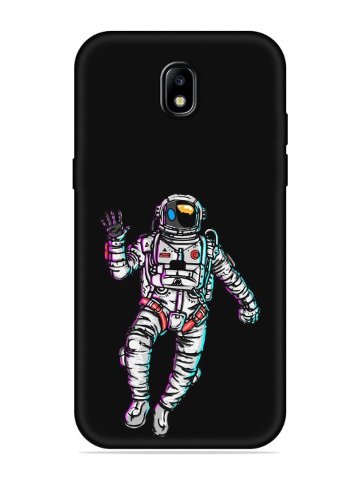 Spaceman Embossed Soft Silicone Case for Samsung Galaxy J7 (2017) Edge Zapvi