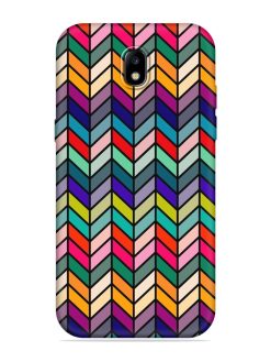Retro Bauhaus Design Embossed Soft Silicone Case for Samsung Galaxy J7 (2017)