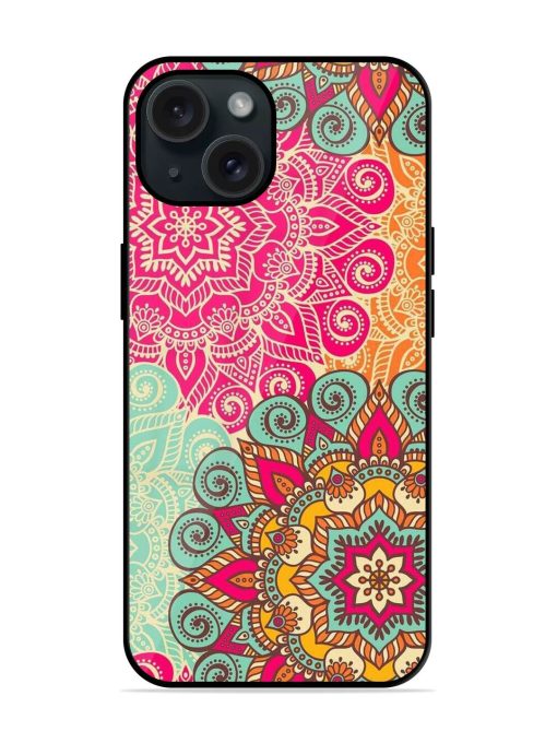 Mandala Seamless Glossy Metal TPU Case Edge Zapvi