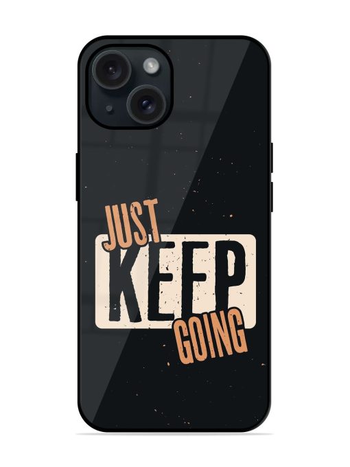 Just Keep Going Glossy Metal TPU Case Edge Zapvi