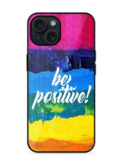 Be Positive Colorful Glossy Metal TPU Case
