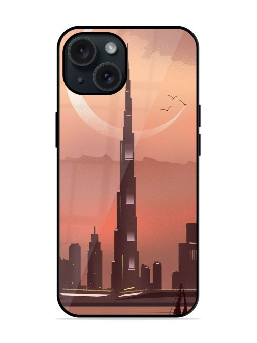 Landmark Burj Khalifa Glossy Metal TPU Case Edge Zapvi