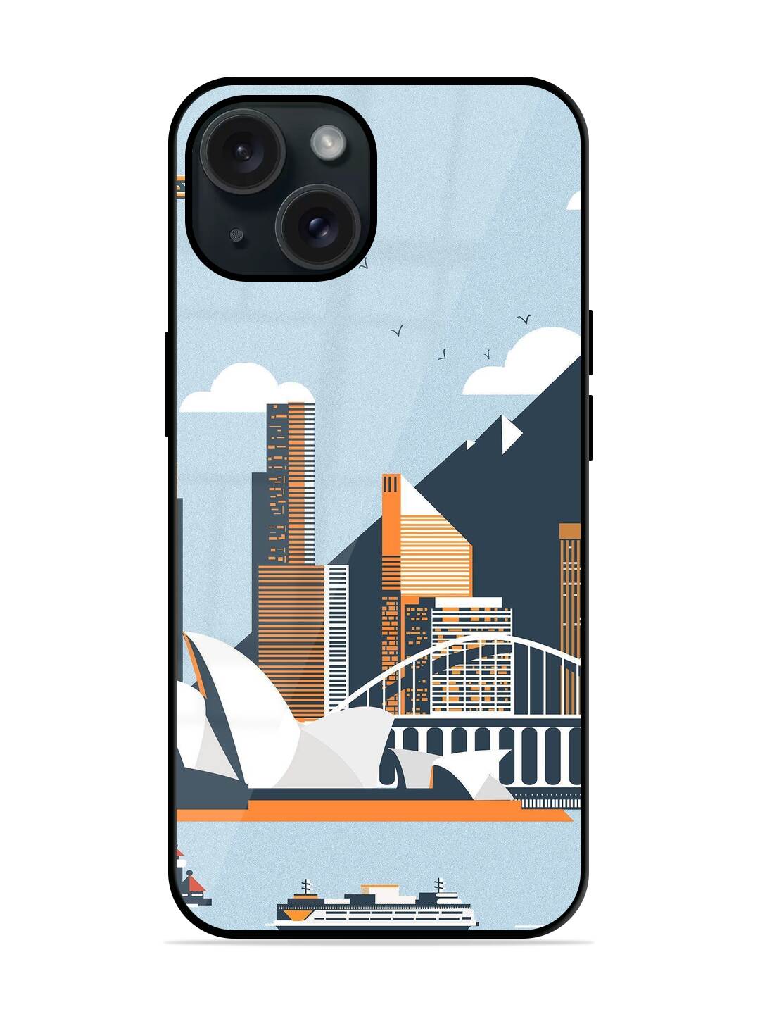 Sydney Opera Landscape Glossy Metal TPU Case - Image 1