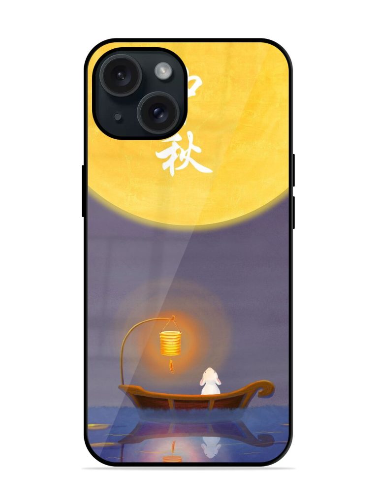 Mid Autumn Illustration Glossy Metal TPU Case
