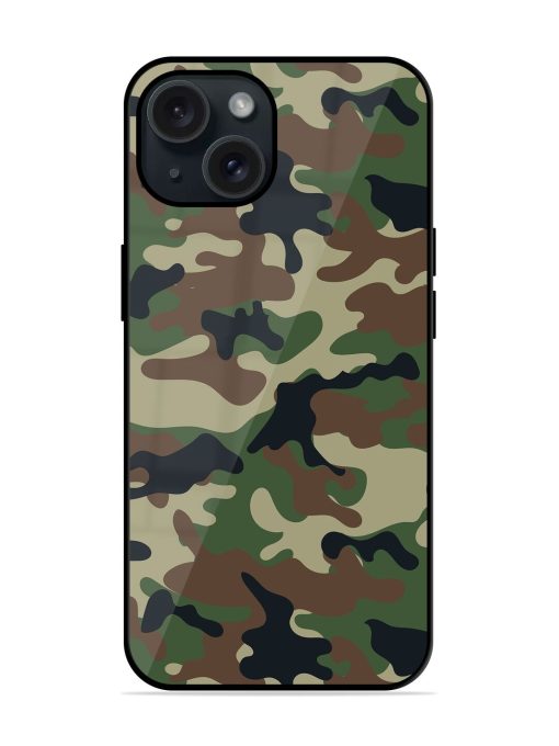 Army Military Camouflage Dark Green Glossy Metal TPU Case Edge Zapvi