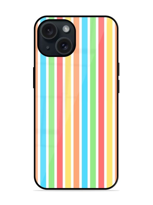 Colorful Stripes Glossy Metal TPU Case Edge Zapvi