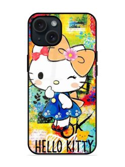 Hello Kitty Art Glossy Metal TPU Case