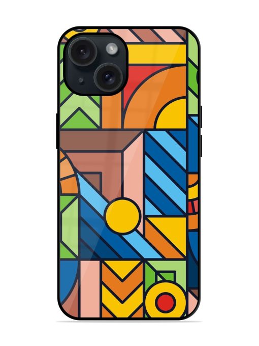 Colorful Geometric Glossy Metal TPU Case Edge Zapvi