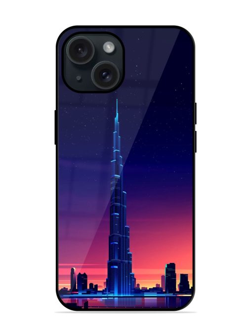 Burj Khalifa Background Glossy Metal TPU Case Edge Zapvi