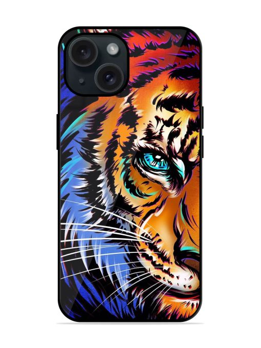 Colorful Lion Art Glossy Metal TPU Case Edge Zapvi