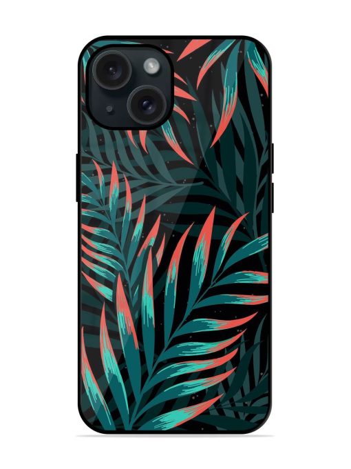 Green Leaf Art Glossy Metal TPU Case Edge Zapvi