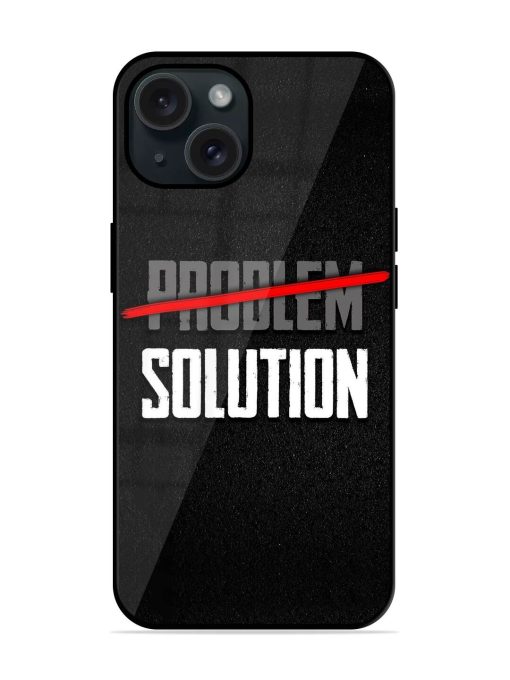 Problem Solution Typography Art Glossy Metal TPU Case Edge Zapvi