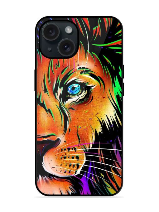 Colorful Lion Design Glossy Metal TPU Case Edge Zapvi