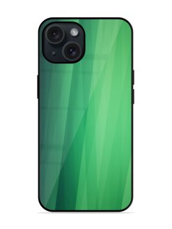 Abstract Green Gradient Background Glossy Metal TPU Case