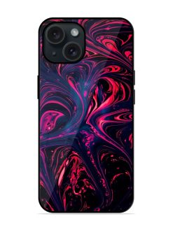 Abstract Background Glossy Metal TPU Case