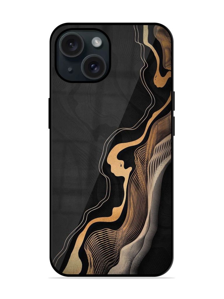 Abstract Art Glossy Metal TPU Case
