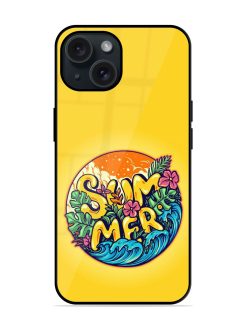 Summer Glossy Metal TPU Case