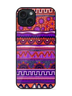 Ethnic Seamless Pattern Glossy Metal TPU Case