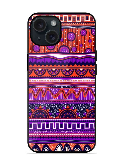 Ethnic Seamless Pattern Glossy Metal TPU Case Edge Zapvi