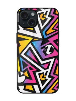 Abstract Music Geometric Glossy Metal TPU Case