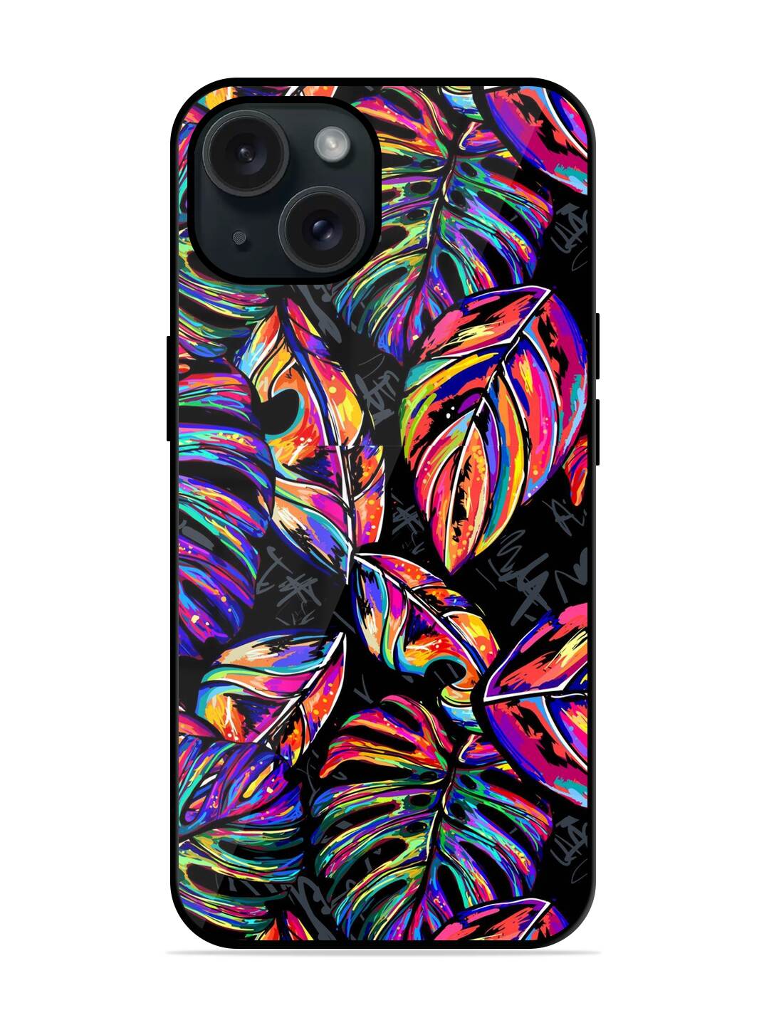Tropical Seamless Vector Glossy Metal TPU Case - Image 1