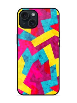 Bright Geometric Seamless Glossy Metal TPU Case