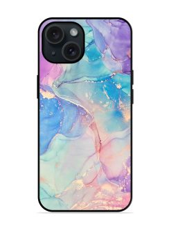 Alcohol Ink Colors Glossy Metal TPU Case