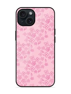 Abstract Floral Seamless Glossy Metal TPU Case