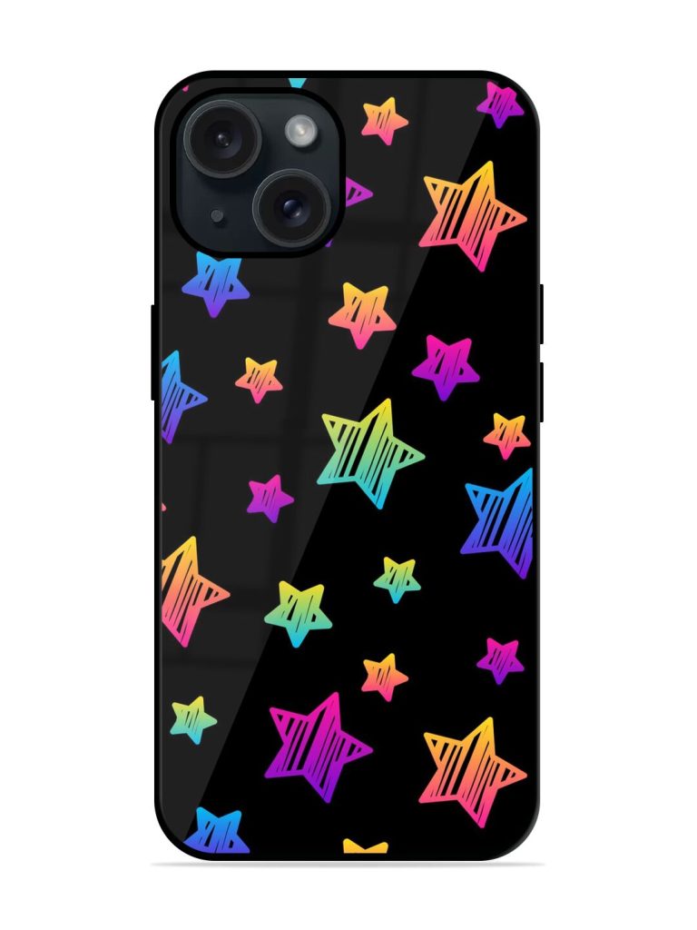 Abstract Black Rainbow Glossy Metal TPU Case