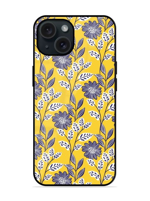 Vector Wild Flowers Glossy Metal TPU Case Edge Zapvi