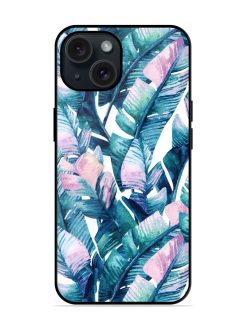 Banana Leaf Seamless Glossy Metal TPU Case