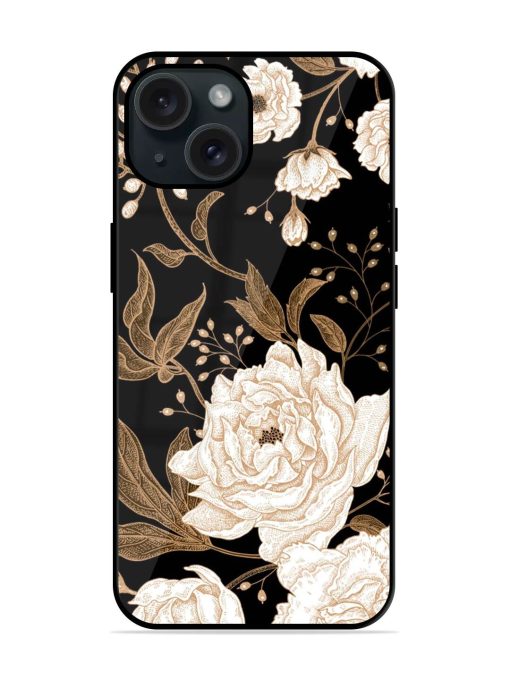 Peonies Roses Floral Glossy Metal TPU Case Edge Zapvi