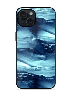 Abstract Paint Water Glossy Metal TPU Case