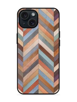 Seamless Wood Parquet Glossy Metal TPU Case