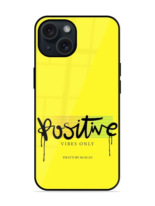 Positive Vibes Only Glossy Metal TPU Case Edge Zapvi