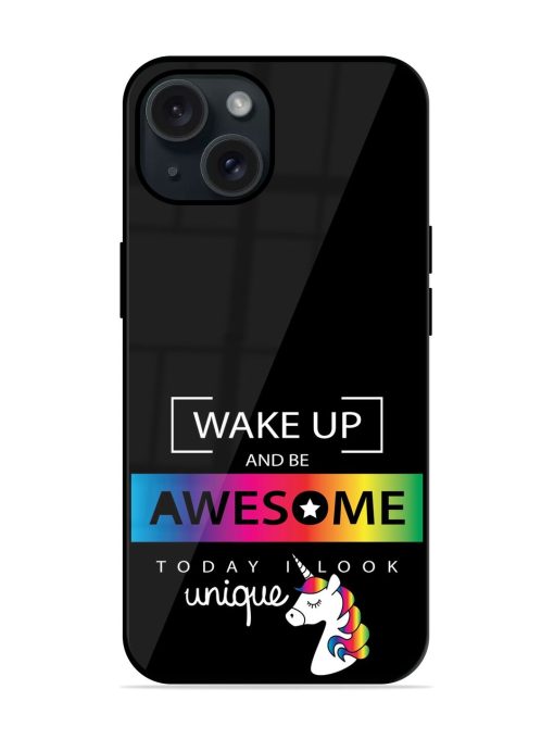 Inspirational Quote Unicorn Glossy Metal TPU Case Edge Zapvi