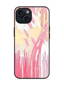 Abstract Colorful Pink Glossy Metal TPU Case