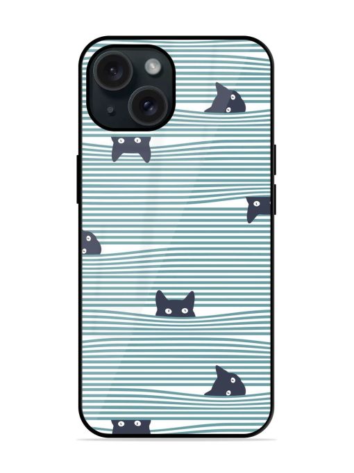 Combination Pattern Cat Glossy Metal TPU Case Edge Zapvi