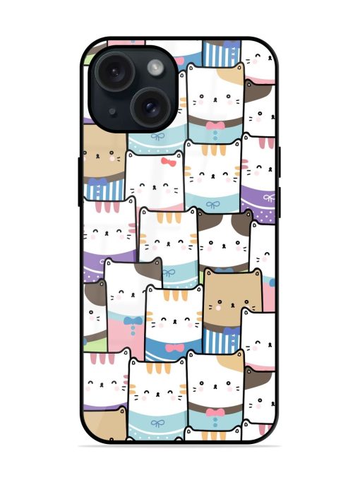 Cute Adorable Cat Glossy Metal TPU Case Edge Zapvi